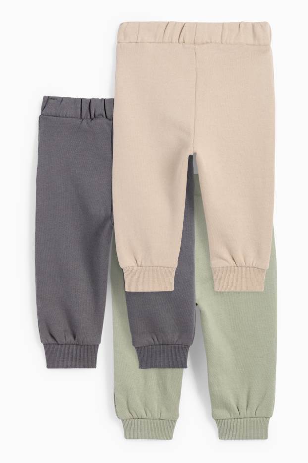 Bebeluși - băieți - Multipack 3 perechi - pantaloni de trening bebeluși - verde deschis