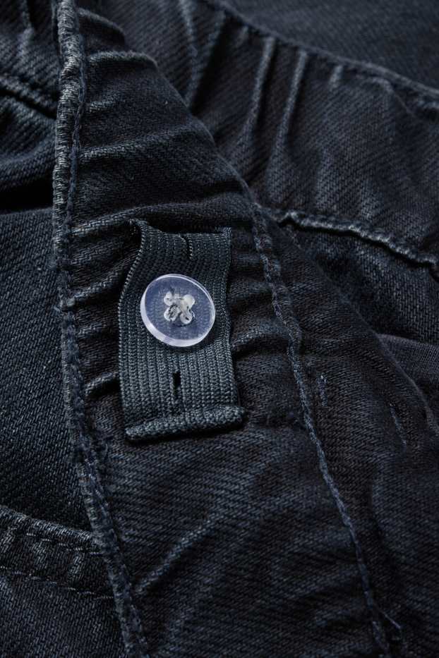 Copii - Băieți - Cargo jeans - jeans termoizolanți - denim-albastru închis