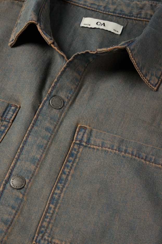 Copii - Băieți - Cămașă din denim - denim-gri