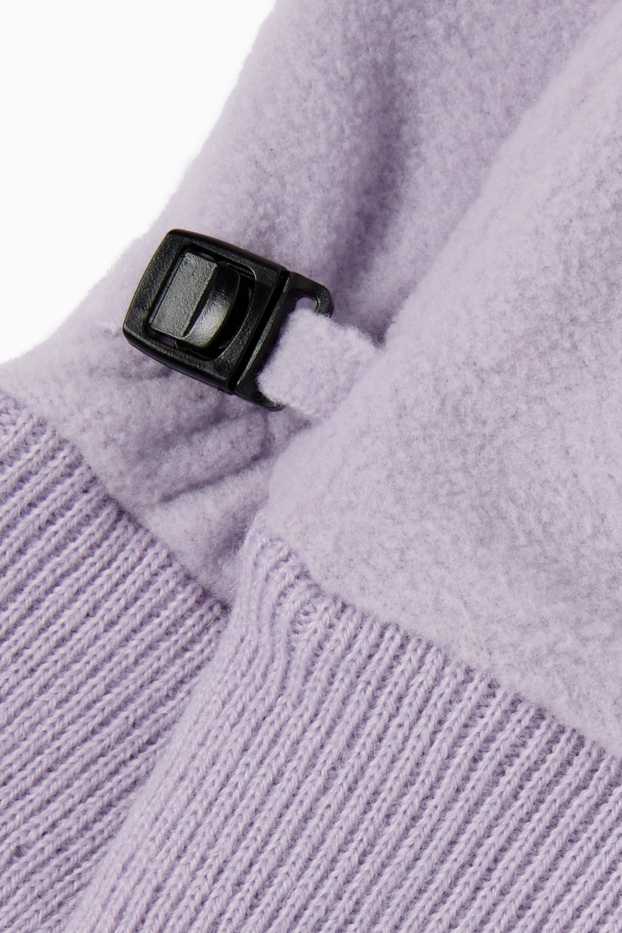 Copii - Fete - Mănuși de fleece - violet deschis