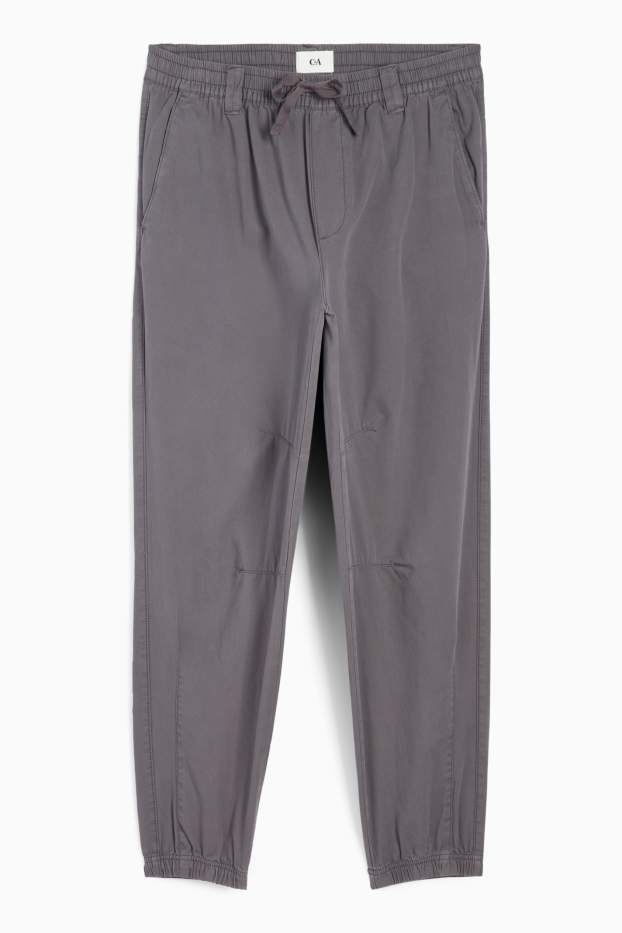 Bărbați - Pantaloni - loose fit - gri