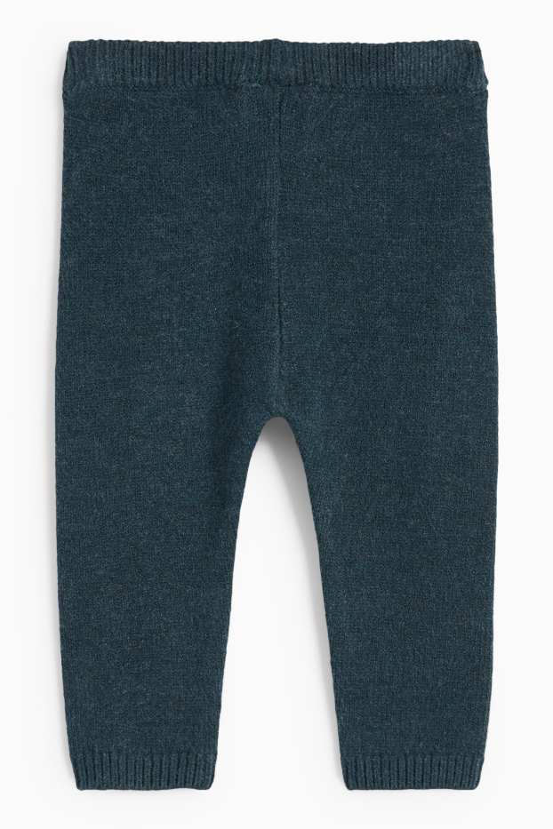 Bebeluși - băieți - Pantaloni de trening tricotați bebeluși - verde închis