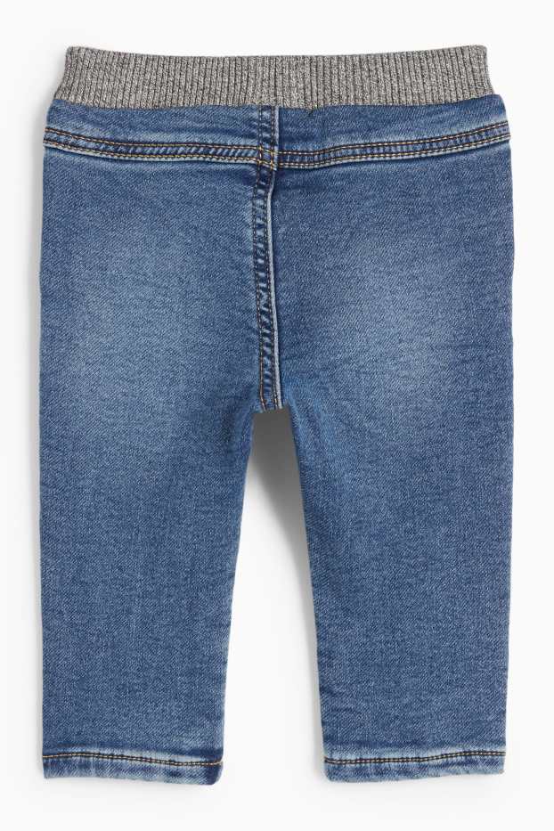 Bebeluși - băieți - Jeans bebeluși - jeans termoizolanți - denim-albastru