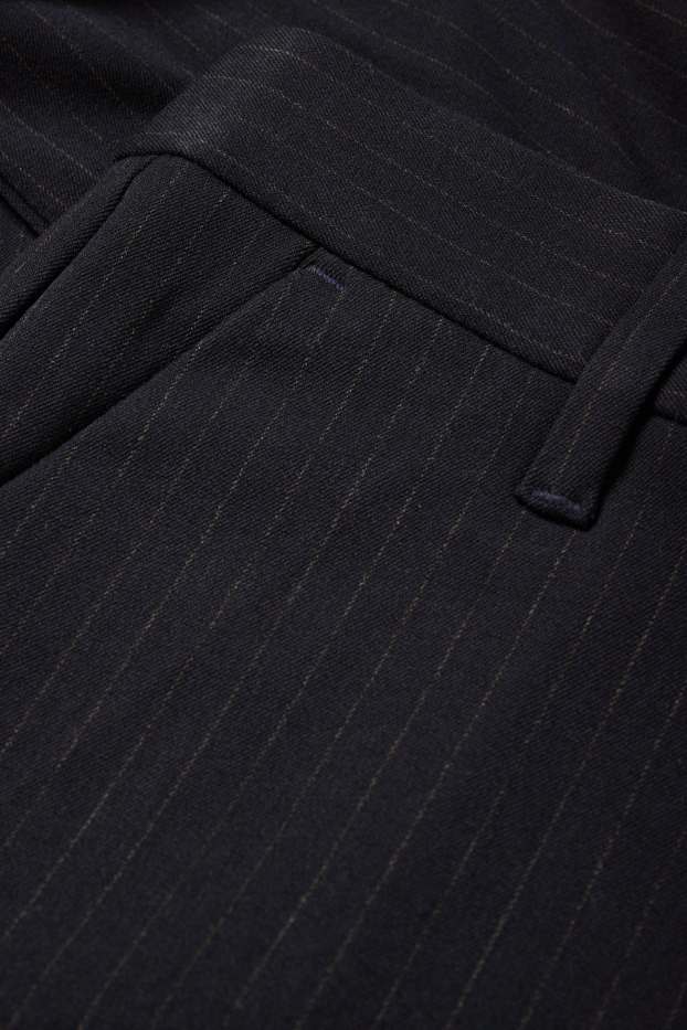 Bărbați - Chino - tapered fit - dungi fine - negru