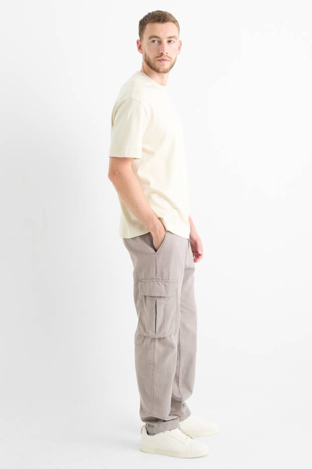 Bărbați - Pantaloni cargo - taupe