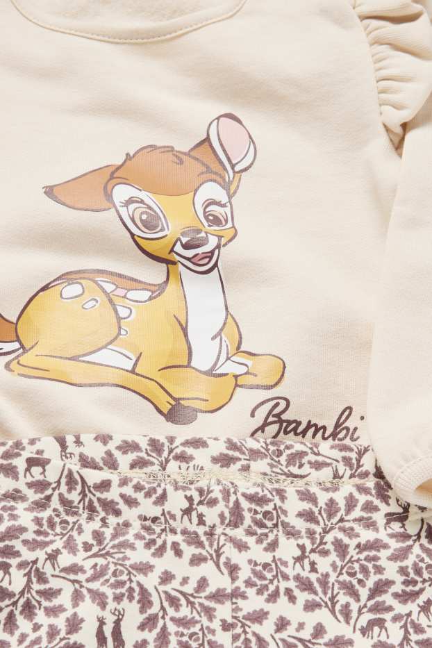 Bebeluși - fete - Bambi - compleu bebeluși - 2 piese - bej