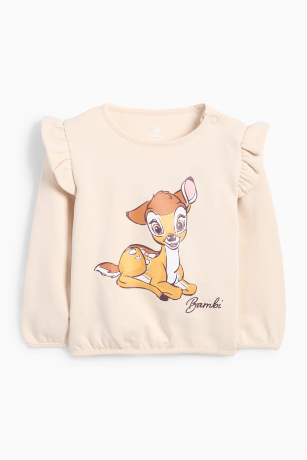 Bebeluși - fete - Bambi - compleu bebeluși - 2 piese - bej