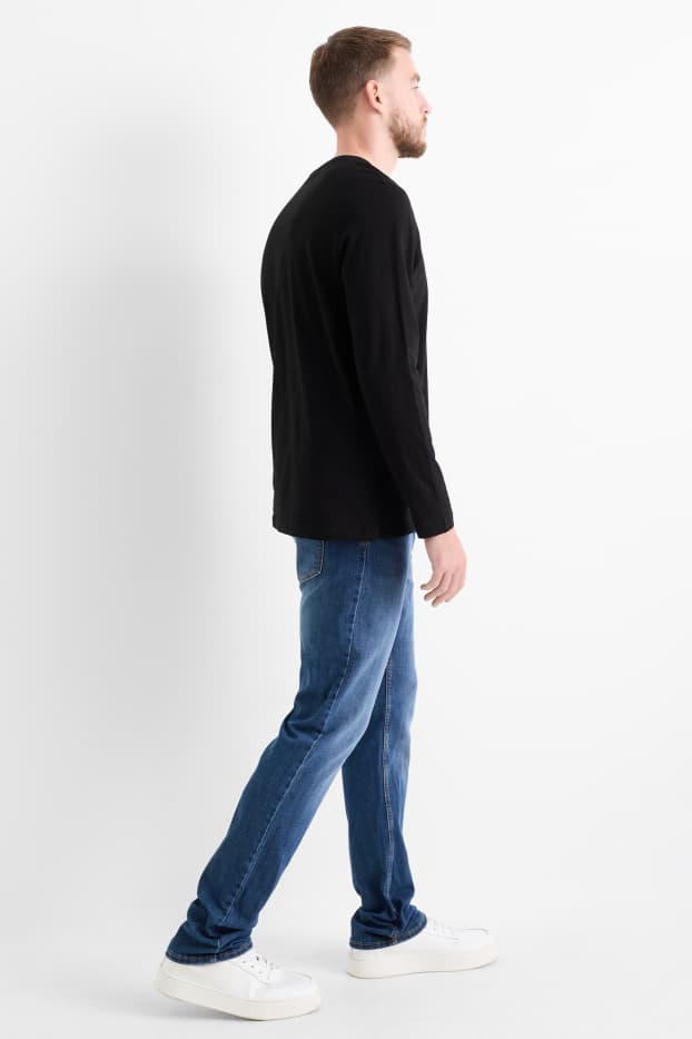 Bărbați - Slim jeans - LYCRA® - denim-albastru