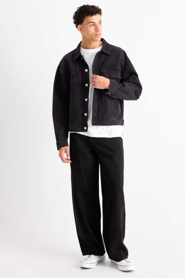 Bărbați - Balloon jeans - denim-gri închis
