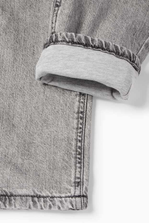Copii - Băieți - Loose fit jeans - jeans termoizolanți - denim-gri deschis