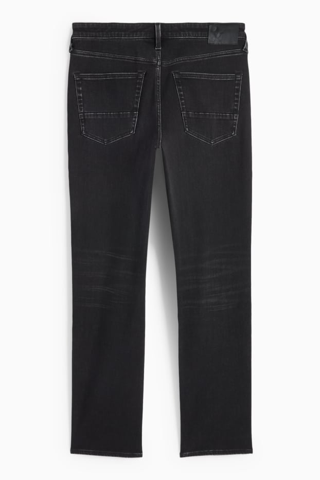 Bărbați - Straight jeans - jeans termoizolanți - LYCRA® - denim-gri închis