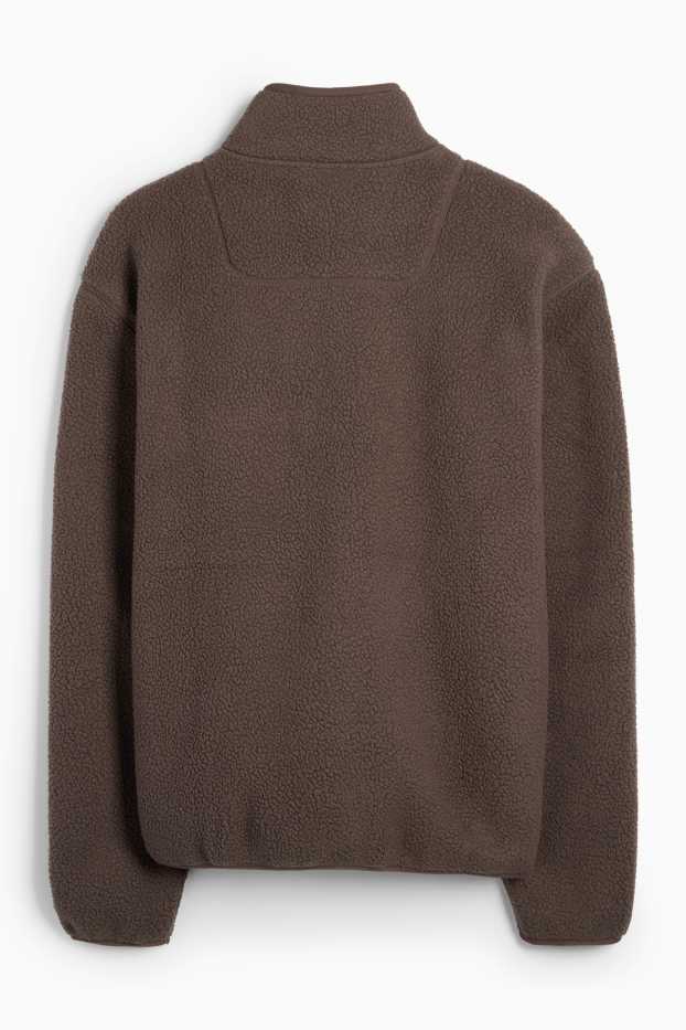 Bărbați - Jachetă de fleece - maro