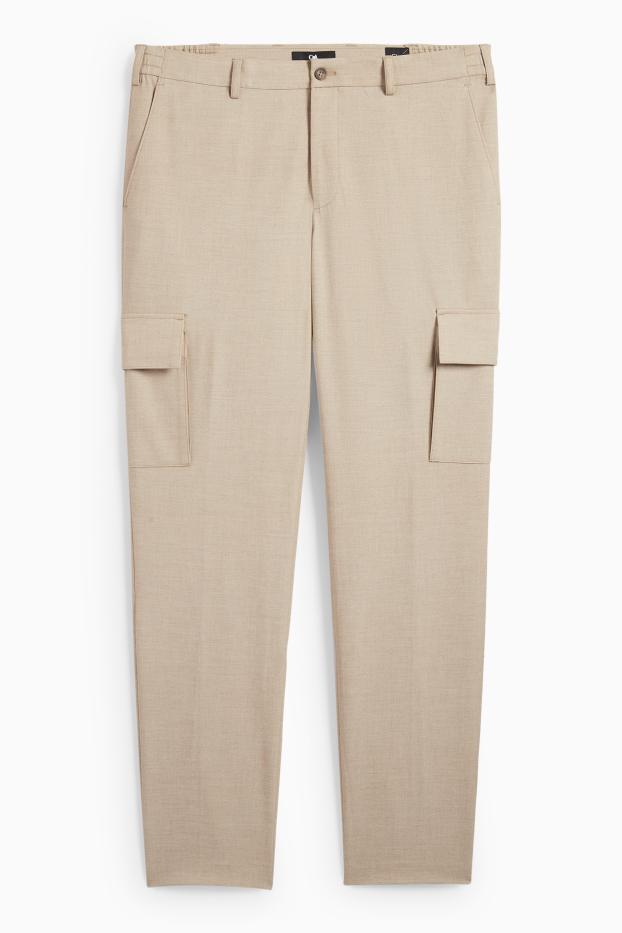 Bărbați - Pantaloni modulari - regular fit - Flex - bej