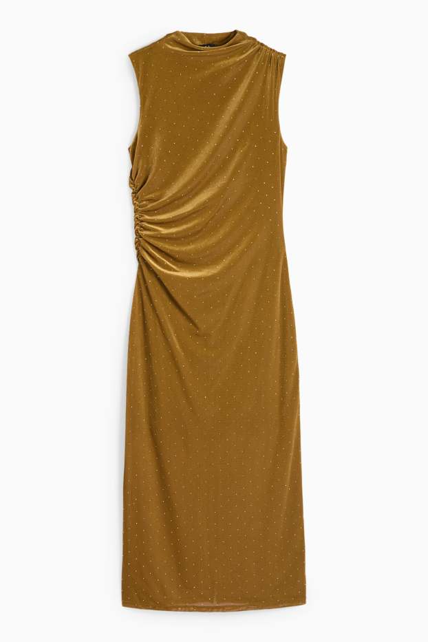 Femei - Rochie bodycon - galben muștar