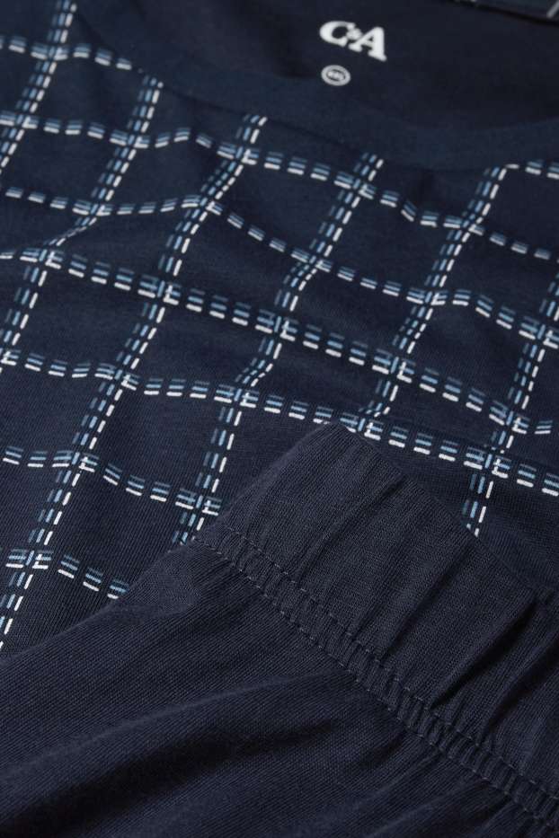 Bărbați - Pijama - albastru închis