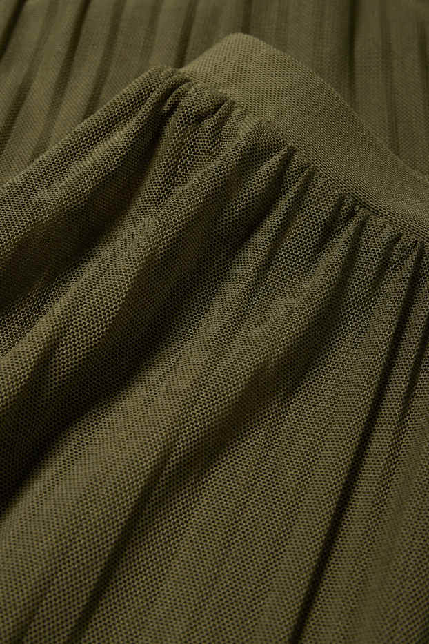 Femei - Fustă plasă - kaki