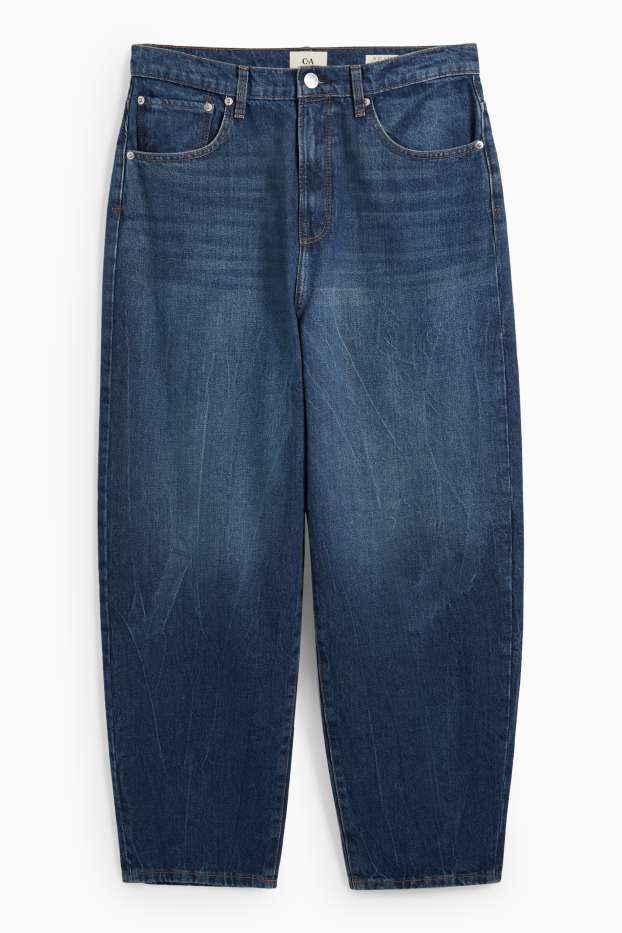 Pánské - Barrel jeans - džíny - modré