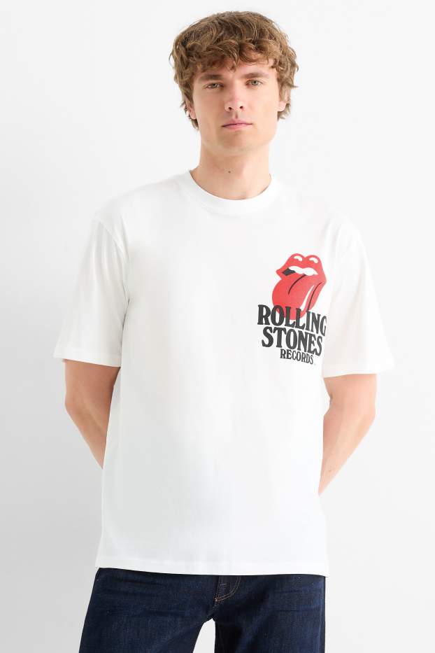 Bărbați - Tricou - relaxed fit - Rolling Stones - alb