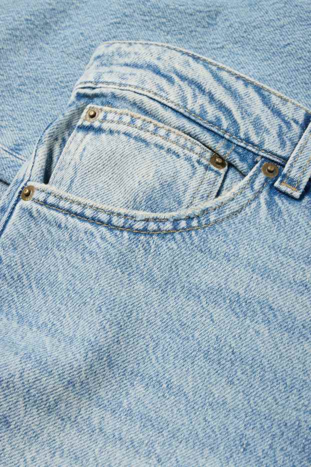 Femei - Straight jeans - talie joasă - denim-albastru