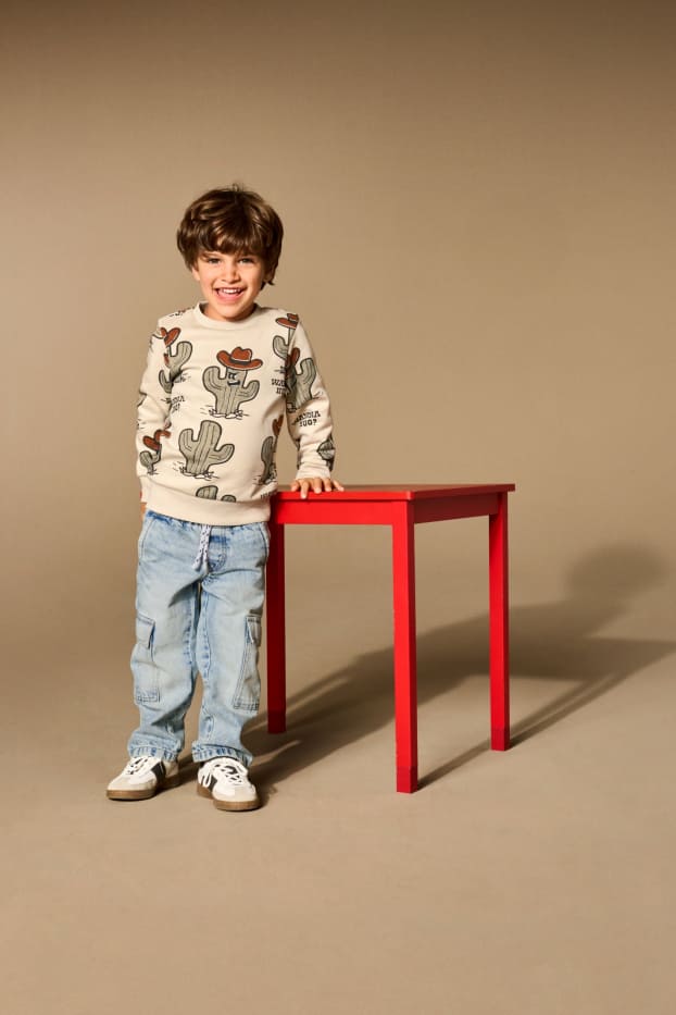 Copii - Băieți - Cargo jeans - denim-albastru deschis