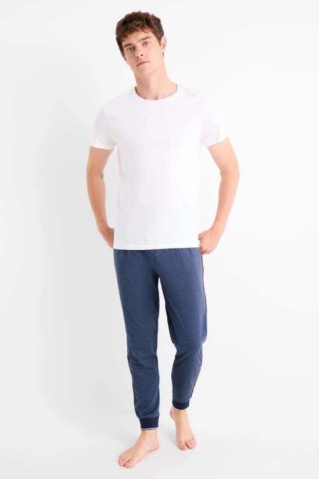 Herren - Pyjamahose - dunkelblau