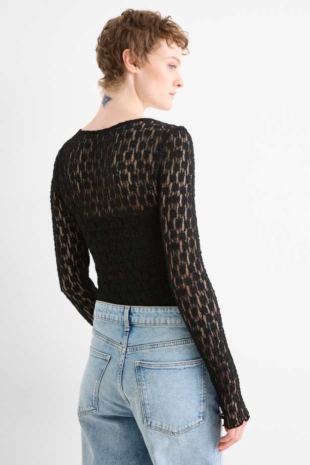 Women - Lace body - black