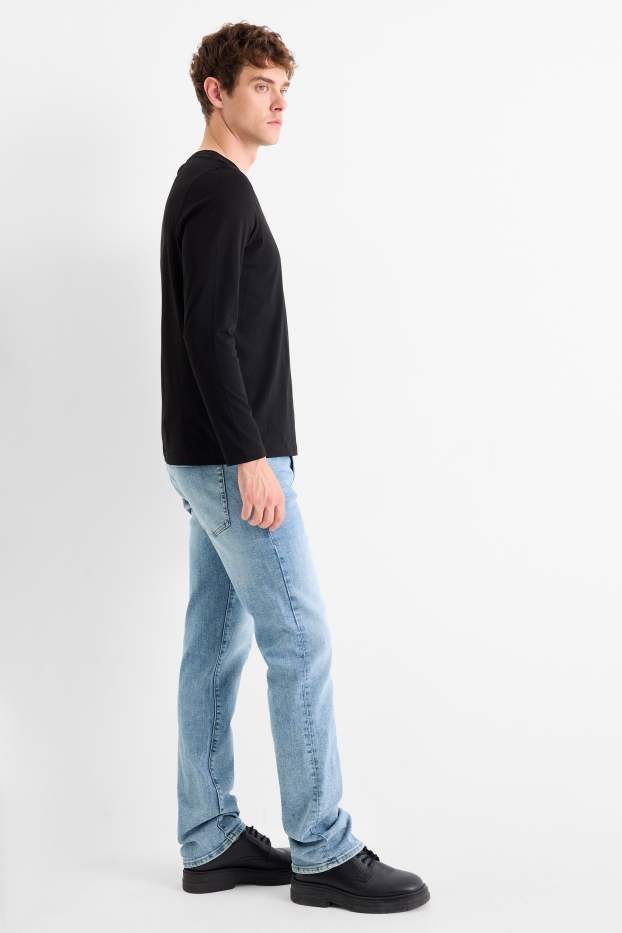 Bărbați - Straight jeans - LYCRA® - denim-albastru deschis