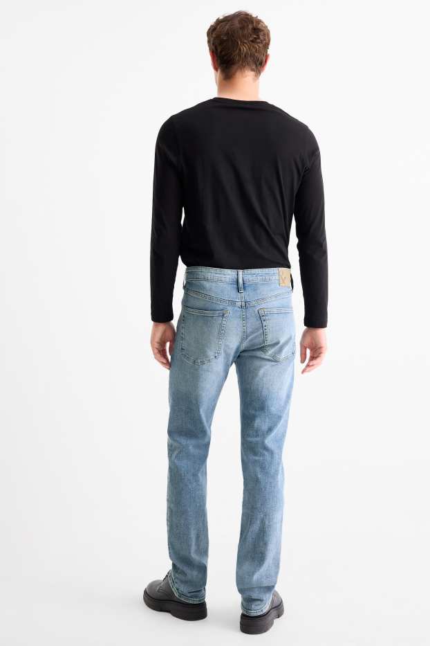 Bărbați - Straight jeans - LYCRA® - denim-albastru deschis