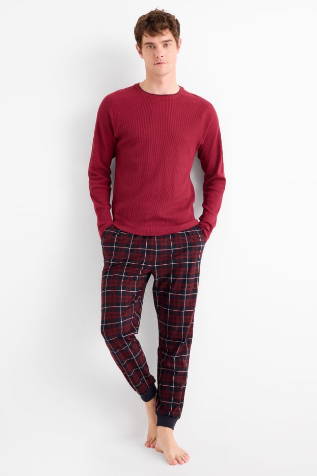 Bărbați - Pijama - vișiniu