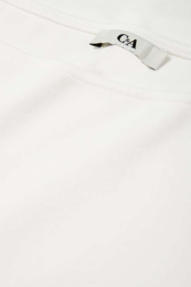 Dames - Longsleeve - slim fit - wit