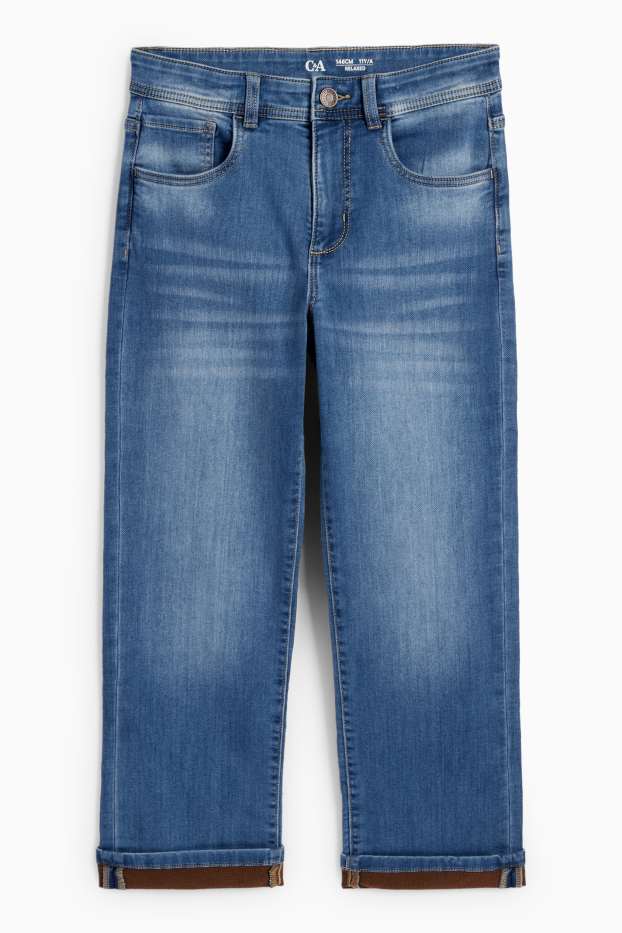 Copii - Băieți - Relaxed jeans - jeans termoizolanți - denim-albastru