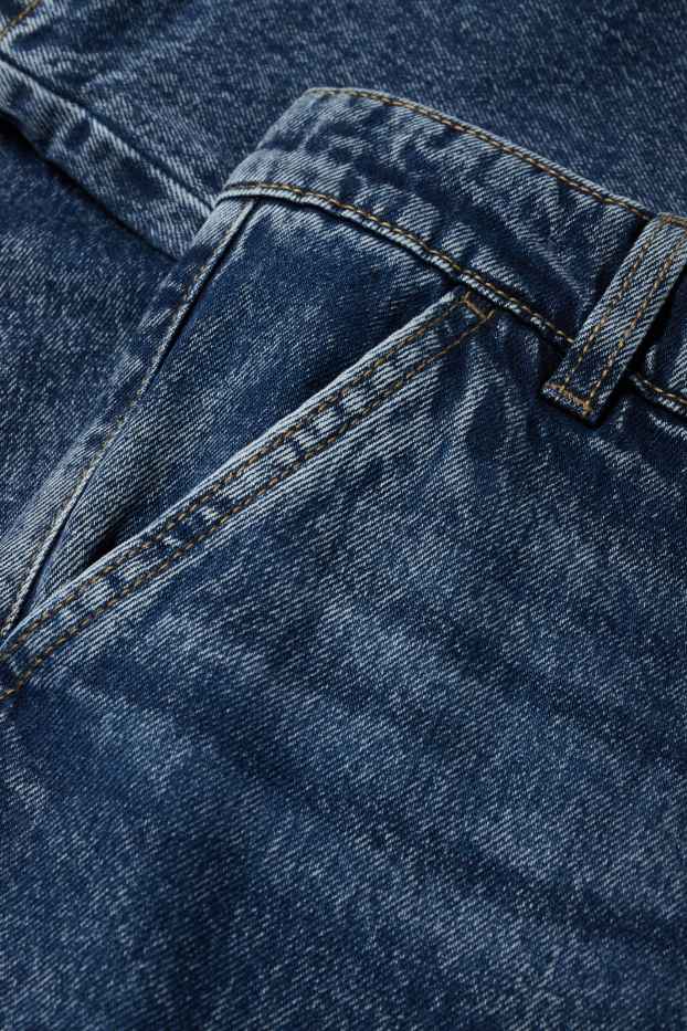 Copii - Băieți - Cargo jeans - jeans termoizolanți - denim-albastru