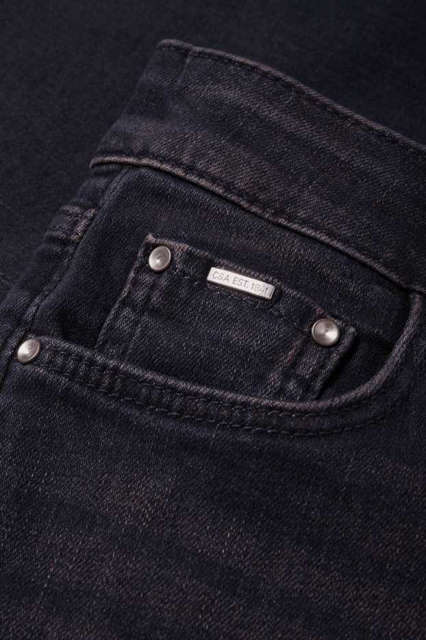 Femei - Bootcut jeans - talie medie - denim-albastru închis
