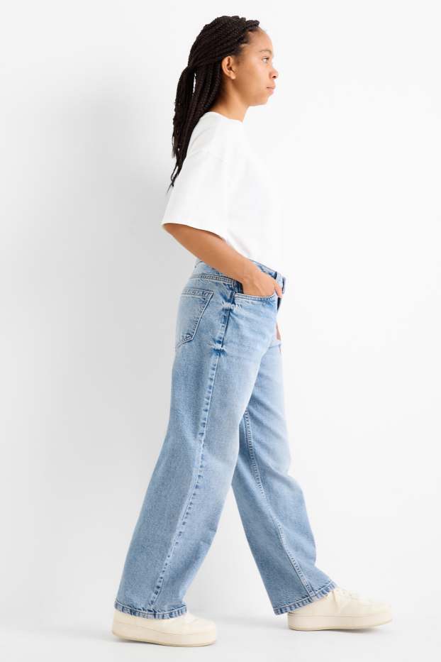 Copii - Fete - Skater jeans - denim-albastru deschis