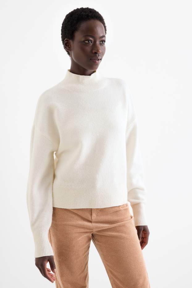 Damen - Pullover - weiß