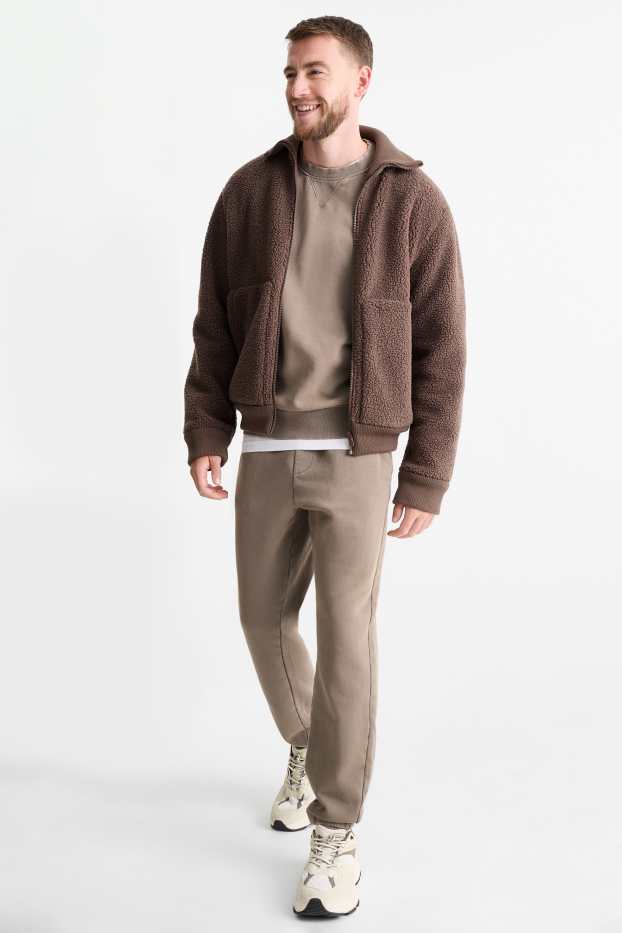 Bărbați - Pantaloni de trening - taupe