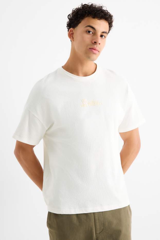 Bărbați - Tricou - supradimensionat - alb