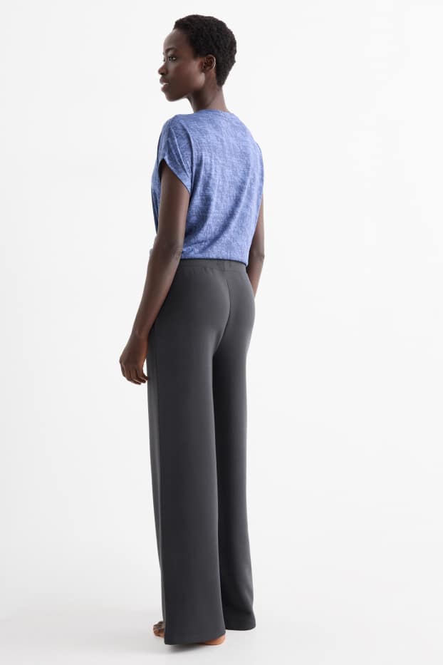Femei - Pantaloni de sport - yoga - gri închis