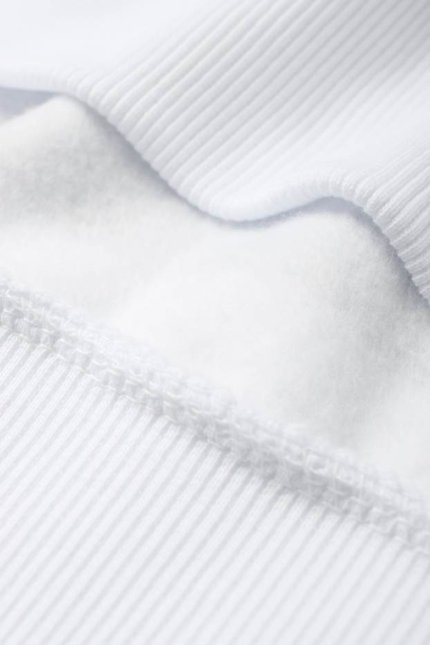Women - Sweatshirt - striped - dark blue / white