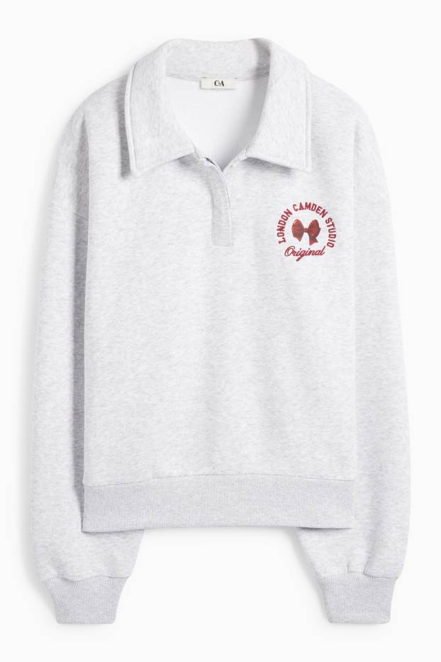 Donna - Felpa - grigio chiaro melange