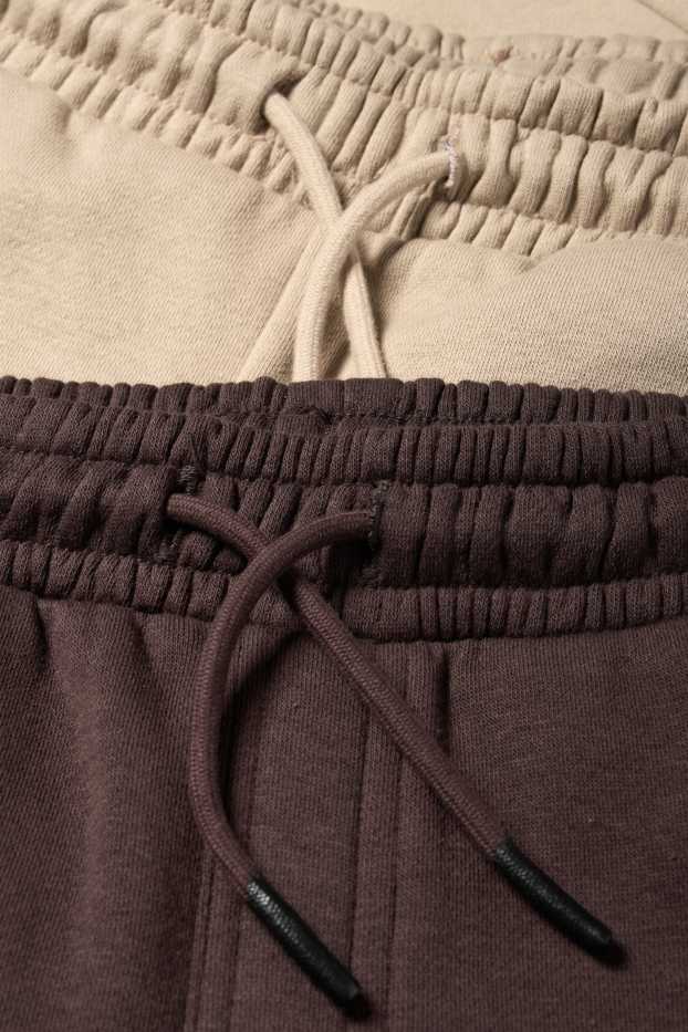 Copii - Băieți - Multipack 2 perechi - pantaloni de trening - maro închis