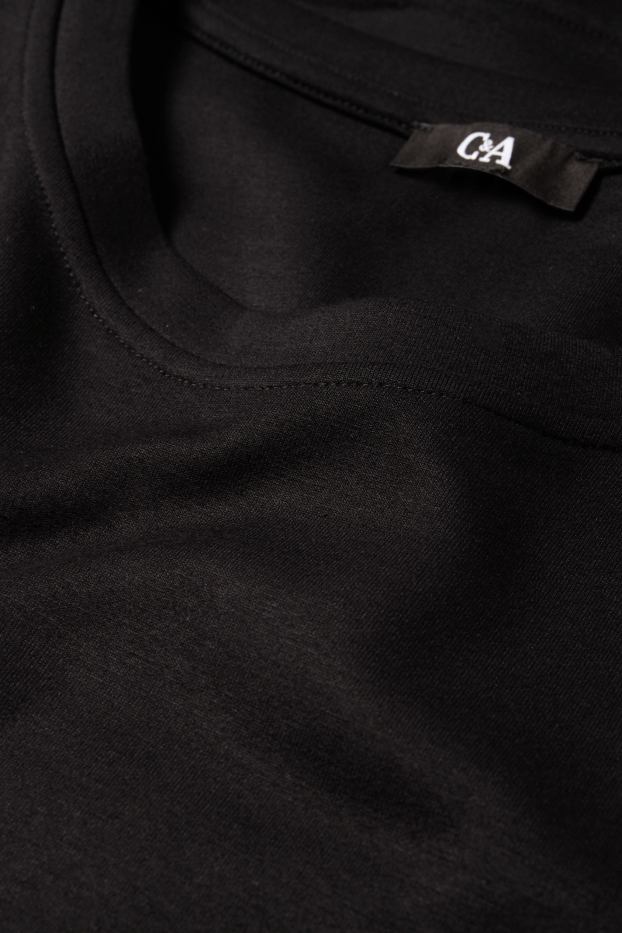 Femei - Tricou cu mânecă lungă - relaxed fit - negru