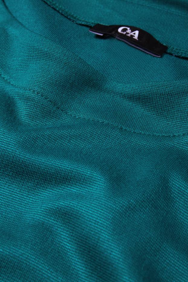 Femei - Tricou cu mânecă lungă - relaxed fit - verde