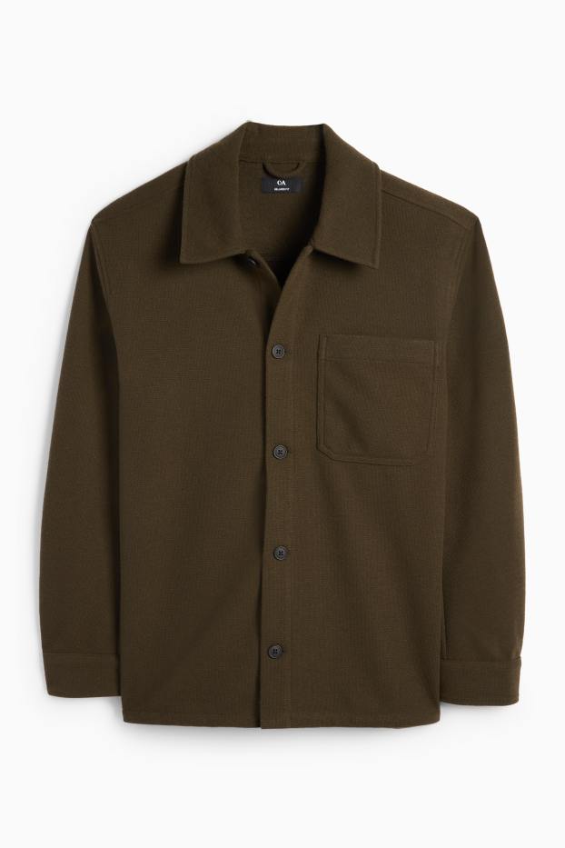 Herren - Hemd - Relaxed Fit - Kent - dunkelgrün