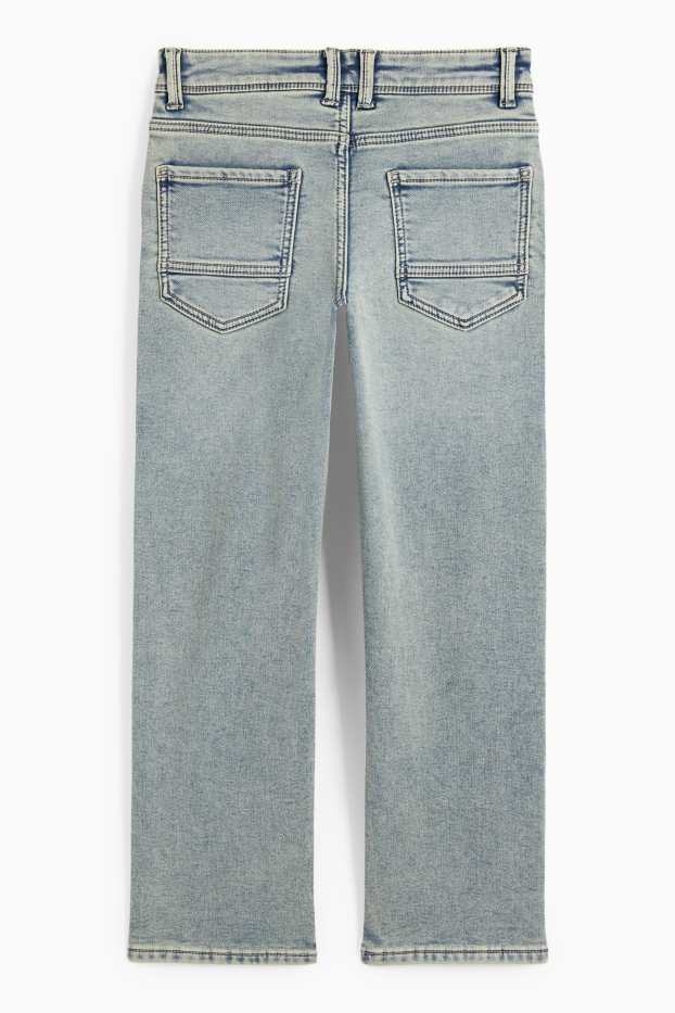 Copii - Băieți - Straight jeans - jeans termoizolanți - betelie extra îngustă - denim-albastru deschis