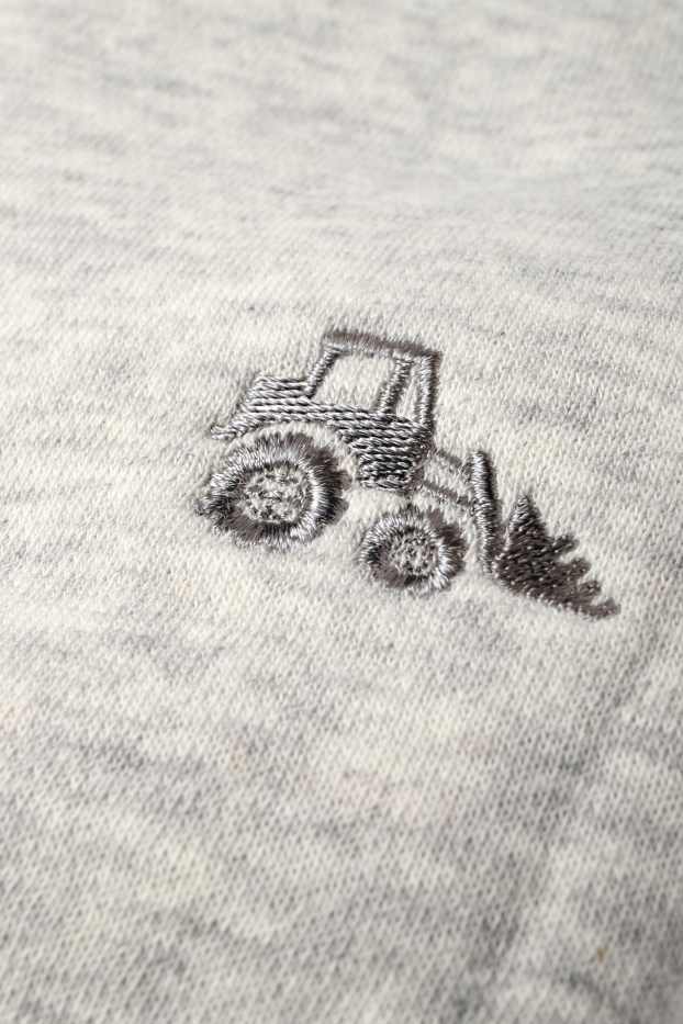 Copii - Băieți - Excavator - pantaloni de trening - gri deschis melanj