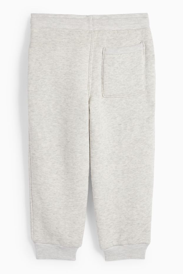 Copii - Băieți - Excavator - pantaloni de trening - gri deschis melanj