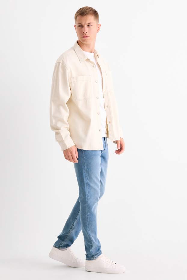 Bărbați - Slim tapered jeans - Flex jog denim - LYCRA® - denim-albastru deschis