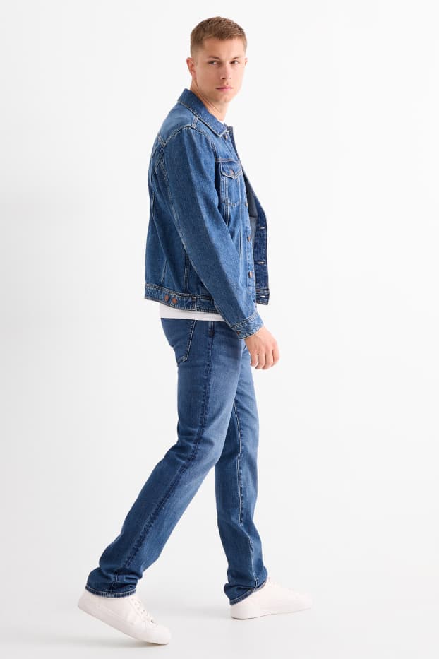 Bărbați - Straight jeans - LYCRA® - denim-albastru