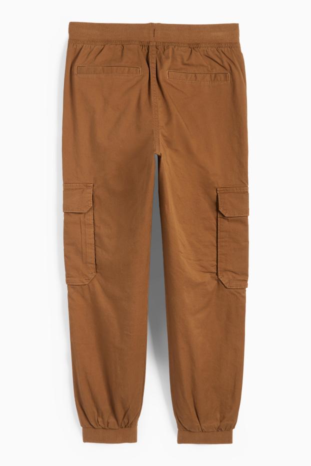 Copii - Băieți - Pantaloni cargo termoizolanți - maro